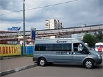Бесплатный автобус Genser в пункт аренды автомобилей АрендаАвто-сль на ул.Добролюбова