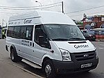 Бесплатный автобус Genser в пункт аренды автомобилей АрендаАвто-сль на Новорязанском шоссе